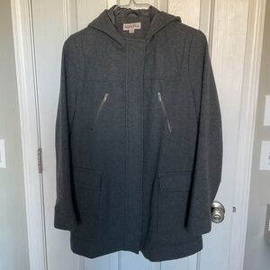Merona Dark Gray Hooded Pea Coat